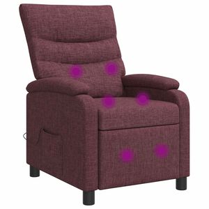 vidaXL Massage Relaxsessel Lila Stoff