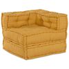 vidaXL Modulares Sofa 2 pcs Gelb 140 x 70 x 56 cm Stoff