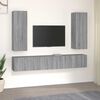 vidaXL 5-tlg. TV-Schrank-Set Grau Sonoma Holzwerkstoff