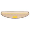 vidaXL Stufenmatten 15 Stk. 65x21x4 cm Dunkelbeige Halbrund Gro&szlig;