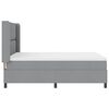 vidaXL Boxspringbett mit Matratze Hellgrau 160 x 200 cm Stoff