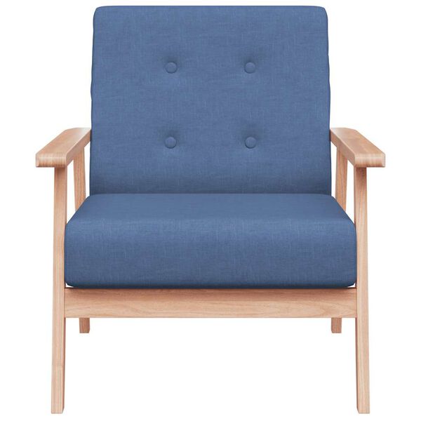 vidaXL Sessel Blau Stoff