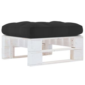 vidaXL Outdoor-Ottomane Paletten Impr&auml;gniertes Kiefernholz Wei&szlig;