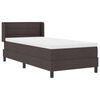 vidaXL Boxspringbett mit Matratze Dunkelbraun 200 x 100 cm Polyester