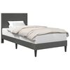 vidaXL Bettrahmen mit Kopfteil Dunkelgrau 90 x 190 cm Cordstoff