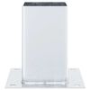 vidaXL Pfostenträger Quadratisch 4Stk. Silber 91x91mm Verzinkter Stahl