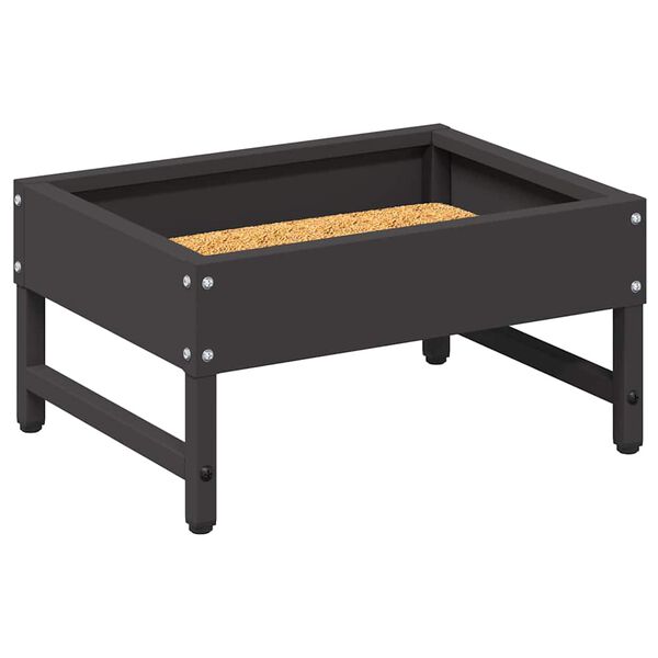 vidaXL Vogel-Feeder Schwarz 34 x 26 x 16 cm Kaltgewalzter Stahl