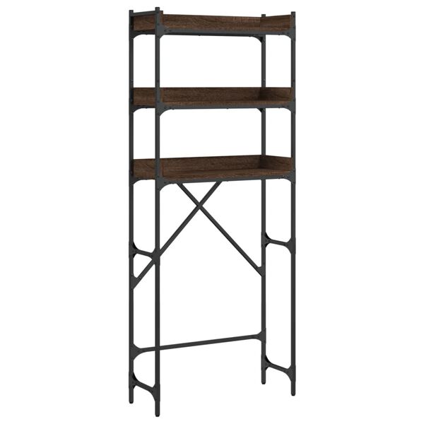 vidaXL Waschmaschinenregal Braun Eichen-Optik 67x25x163 cm