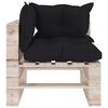 vidaXL 6-tlg. Garten-Lounge-Set aus Paletten mit Kissen Kiefernholz