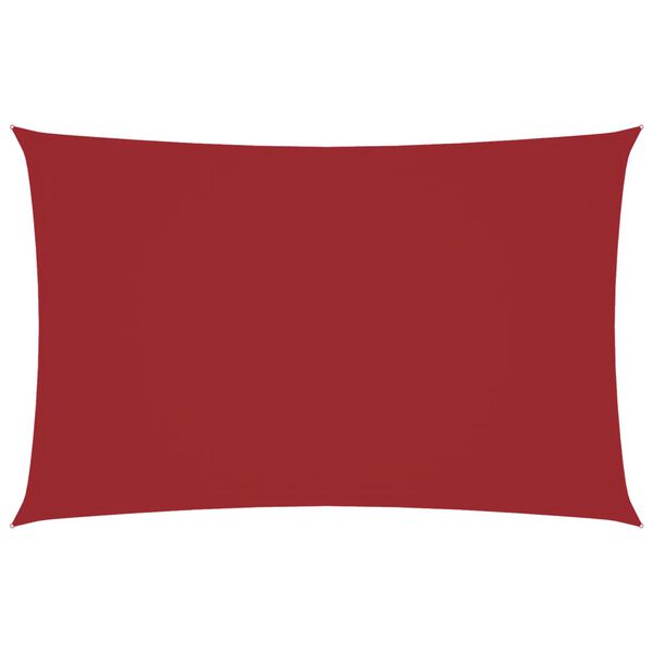 vidaXL Sonnensegel Oxford-Gewebe Rechteckig 5x8 m Rot
