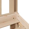 vidaXL Massivholzbett mit Regal ohne Matratze 140x190 cm Kiefernholz