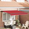 vidaXL Einziehbare Markise Rot 300 x 250 cm Aluminium und Stoff