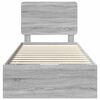 vidaXL Bettrahmen Graues Sonoma 75 x 190 cm Ingenieurs Holz