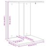 vidaXL Beistelltisch Beton Grau 45 x 40 x 62,5 cm Holzwerkstoff