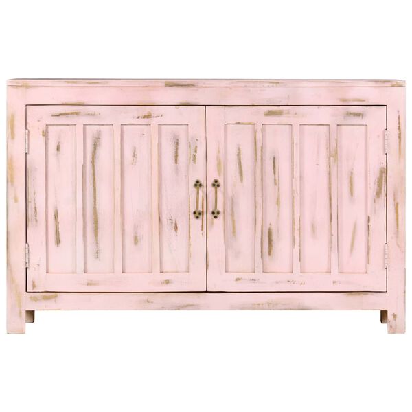 vidaXL Sideboard Hellrosa 110x35x70 cm Massivholz Mango