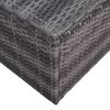 vidaXL 7-tlg. Garten-Lounge-Set mit Kissen Poly Rattan Grau