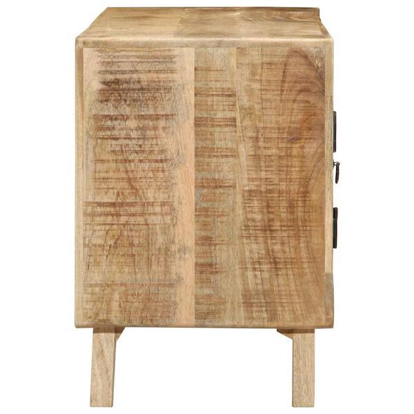 vidaXL TV-Schrank 105x46x32 cm Raues Massivholz Mango