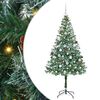 vidaXL K&uuml;nstlicher Weihnachtsbaum Gr&uuml;n 180 cm PVC und Stahl