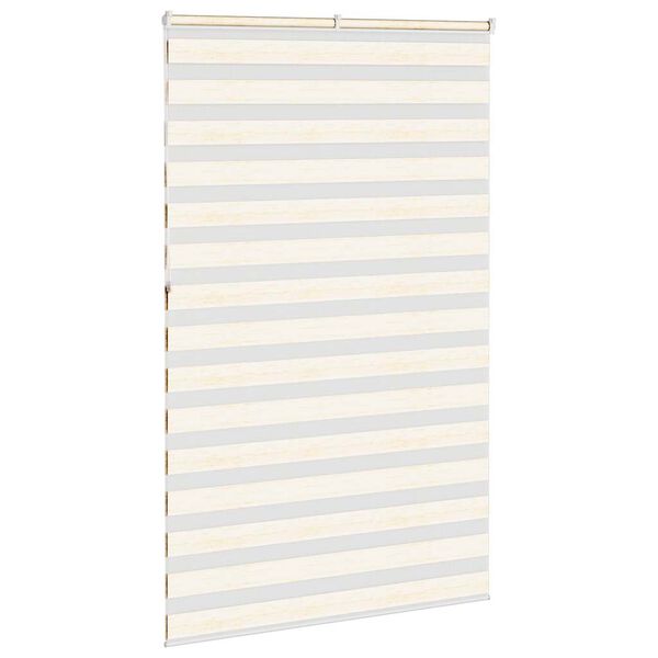 vidaXL Doppelrollo Marmorbeige 145x230cm Stoffbreite 140,9 cm Polyester