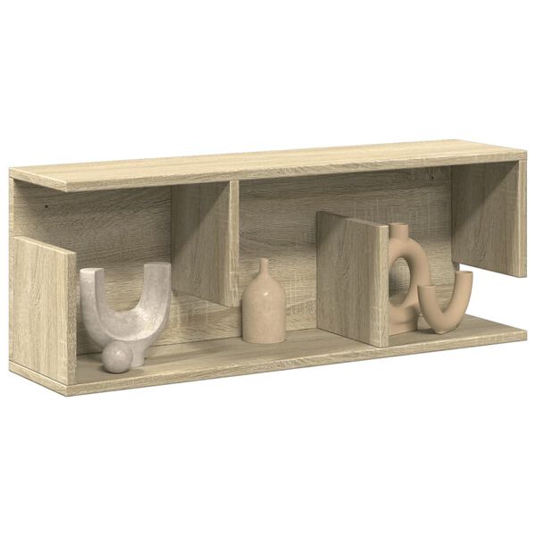 vidaXL Wandschrank 80x20x30 cm Sonoma Eiche Holzwerkstoff