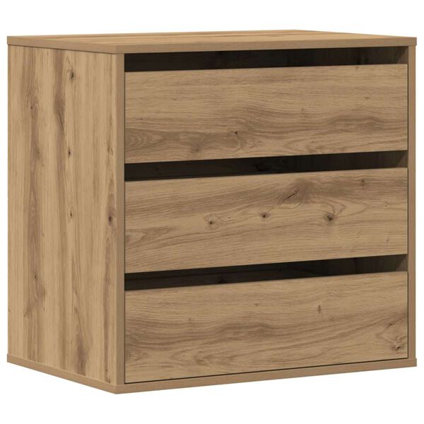 vidaXL Kommode Artisan-Eiche 60x41x58 cm Holzwerkstoff