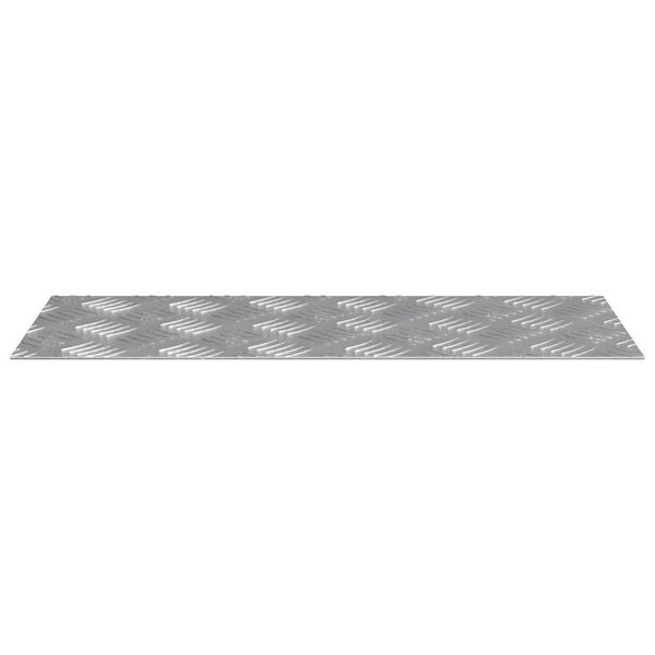 vidaXL Treppe Tritt Rechtwinklig 4 pcs Silber 50 x 20 cm Aluminium