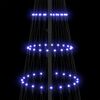 vidaXL LED-Weihnachtsbaum mit 295 LEDs mit St&auml;nder Blau 250 cm Metall