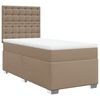 vidaXL Boxspringbett Matratze Cappuccino-Braun 100x200cm Kunstleder