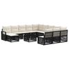 vidaXL Gartensofa-set 13 pcs Schwarz Poly-Rattan