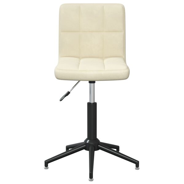 vidaXL Esszimmerstuhl Drehbar Creme Samt