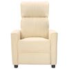 vidaXL Massagesessel Creme Stoff