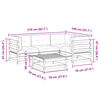 vidaXL 5-tlg. Garten-Sofagarnitur mit Kissen Kiefernholz Impr&auml;gniert