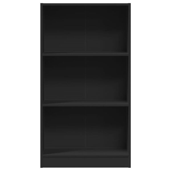 vidaXL Bücherregal Schwarz 60x24x109 cm Holzwerkstoff