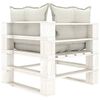 vidaXL 6-tlg. Garten-Lounge-Set Paletten mit Kissen in Beige Holz