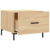 vidaXL Couchtische 2 Stk. Sonoma-Eiche 50x50x40 cm Holzwerkstoff