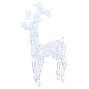 vidaXL Weihnachtsdeko Rentier 90 LEDs 60x16x100 cm Acryl