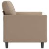 vidaXL 2-Sitzer-Sofa Cappuccino-Braun 120 cm Kunstleder