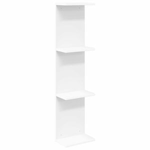 vidaXL Wandregal Wei&szlig; 25 x 15 x 100 cm Holzwerkstoff