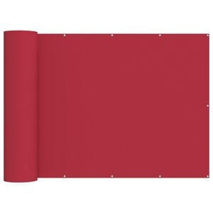 vidaXL Balkon Sichtschutz 180 x 700 cm Stoff mit PU-Beschichtung Rot