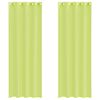 vidaXL Voile Vorh&auml;nge mit &Ouml;sen 2 Stk. Apfelgr&uuml;n 140x260 cm