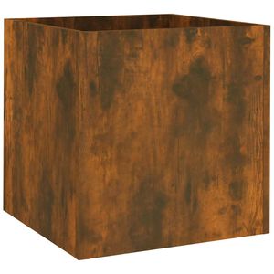 vidaXL Pflanzgef&auml;&szlig; R&auml;uchereiche 40x40x40 cm Holzwerkstoff