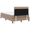 vidaXL Boxspringbett mit Matratze Cappuccino 120 x 200 cm Kunstleder