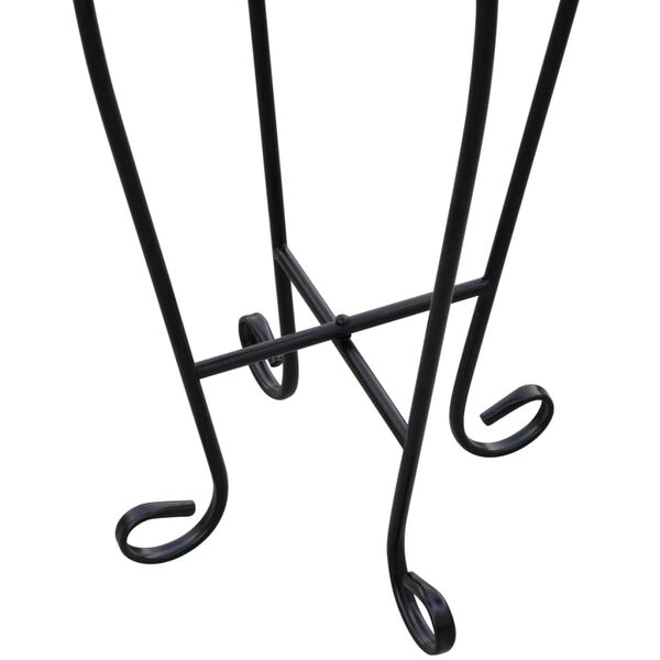 vidaXL Beistelltisch Mosaik Blau und Weiß