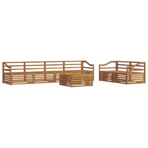 vidaXL Outdoor-Sofagarnitur 7 pcs Natur Massivholz Akazie