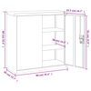 vidaXL Aktenschrank Schwarz 90x40x90 cm Stahl