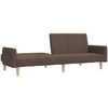 vidaXL Schlafsofa 2-Sitzer Taupe Stoff