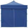 vidaXL Faltzelt Partyzelt Pop-Up mit 8 Seitenw&auml;nden 870x291x315 cm Blau