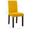 vidaXL Esszimmerst&uuml;hle 2 Stk. Gelb Samt