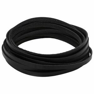 vidaXL Lederriemen Schwarz 1000 x 0,6 cm Leder