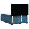 vidaXL Boxspringbett mit Matratze Blau 140x200 cm Samt